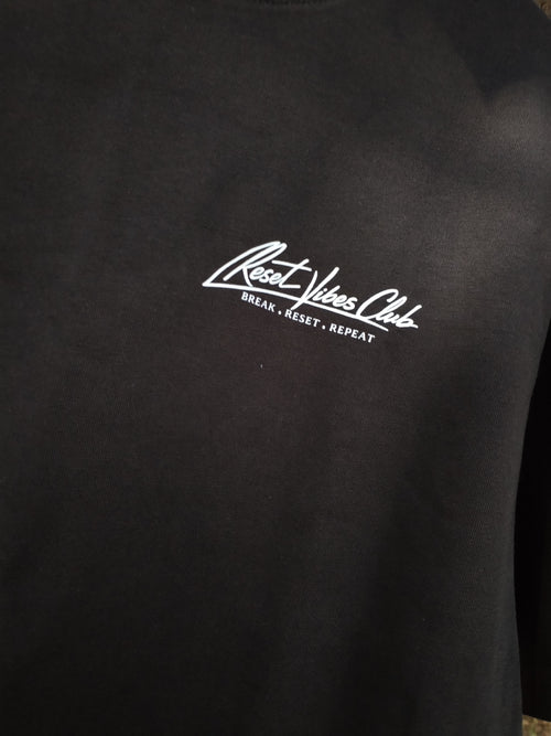 CAMISETA SEMI OVERSIZED MASCULINA NEGRA RV