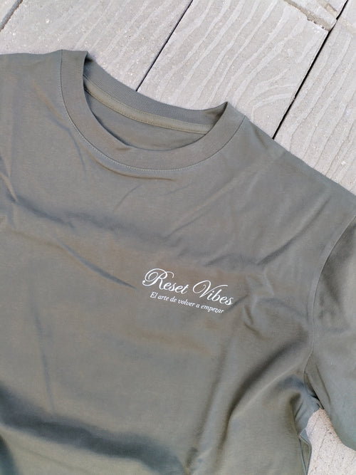 CAMISETA SEMI OVERSIZED MASCULINA RV VERDE OLIVO