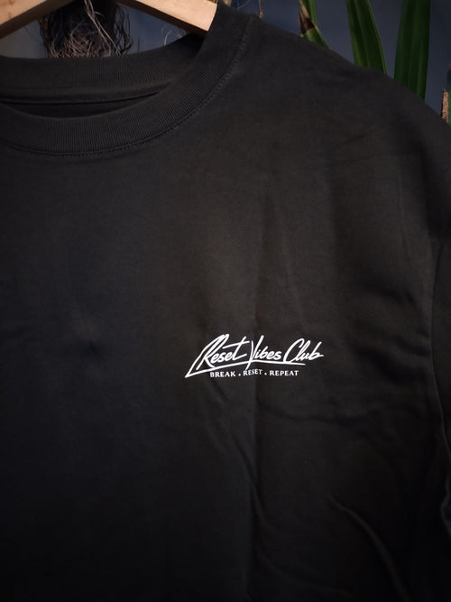 CAMISETA SEMI OVERSIZED MASCULINA DOLLAR NEGRA