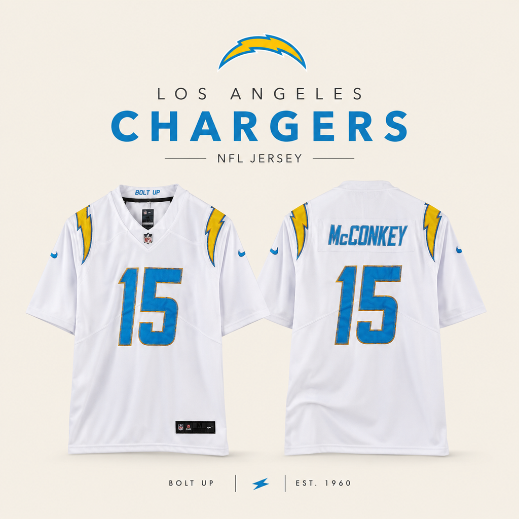 JERSEY NFL LOS ANGELES CHARGERS McCONKEY 15