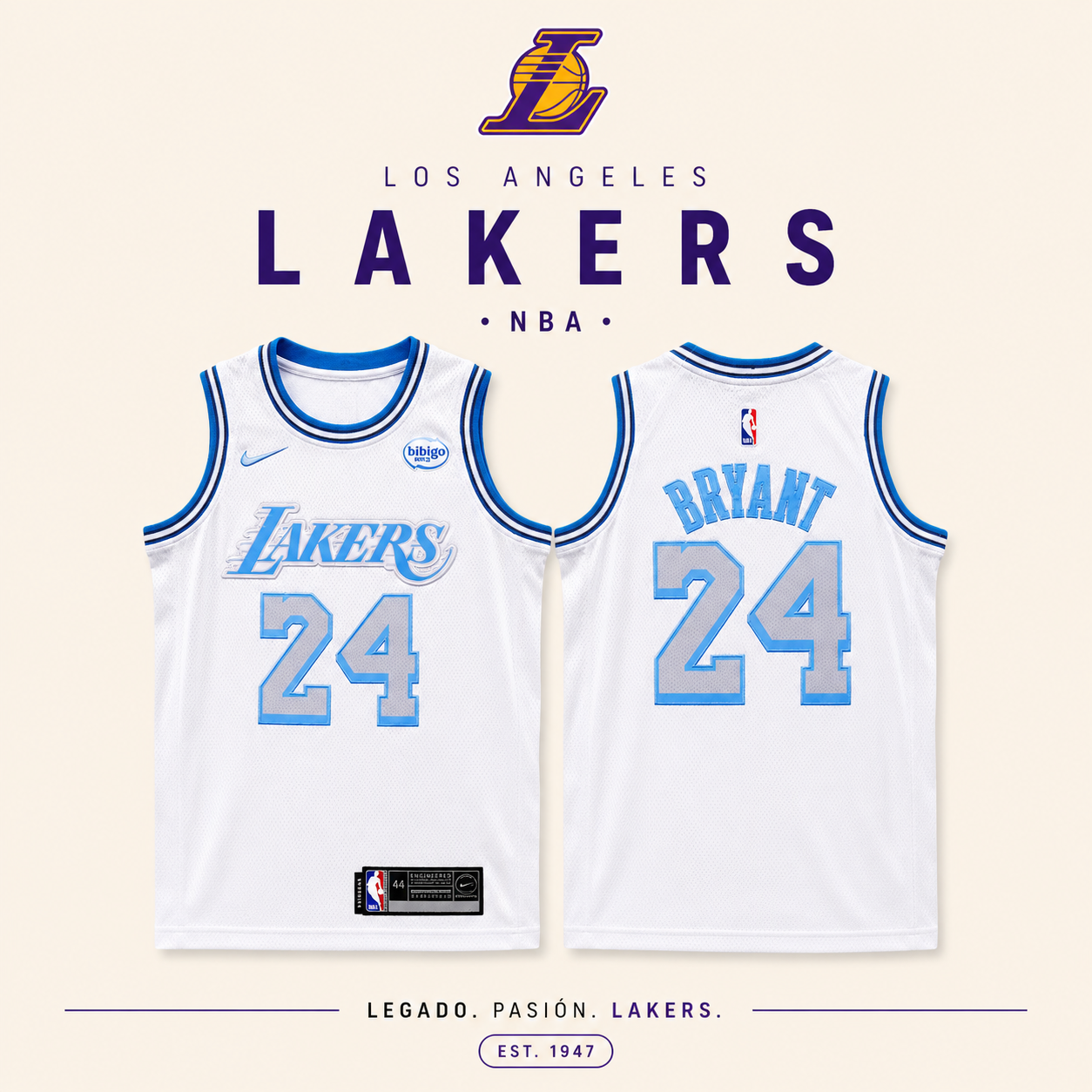 JERSEY NBA ANGELES LAKERS BRYANT 24