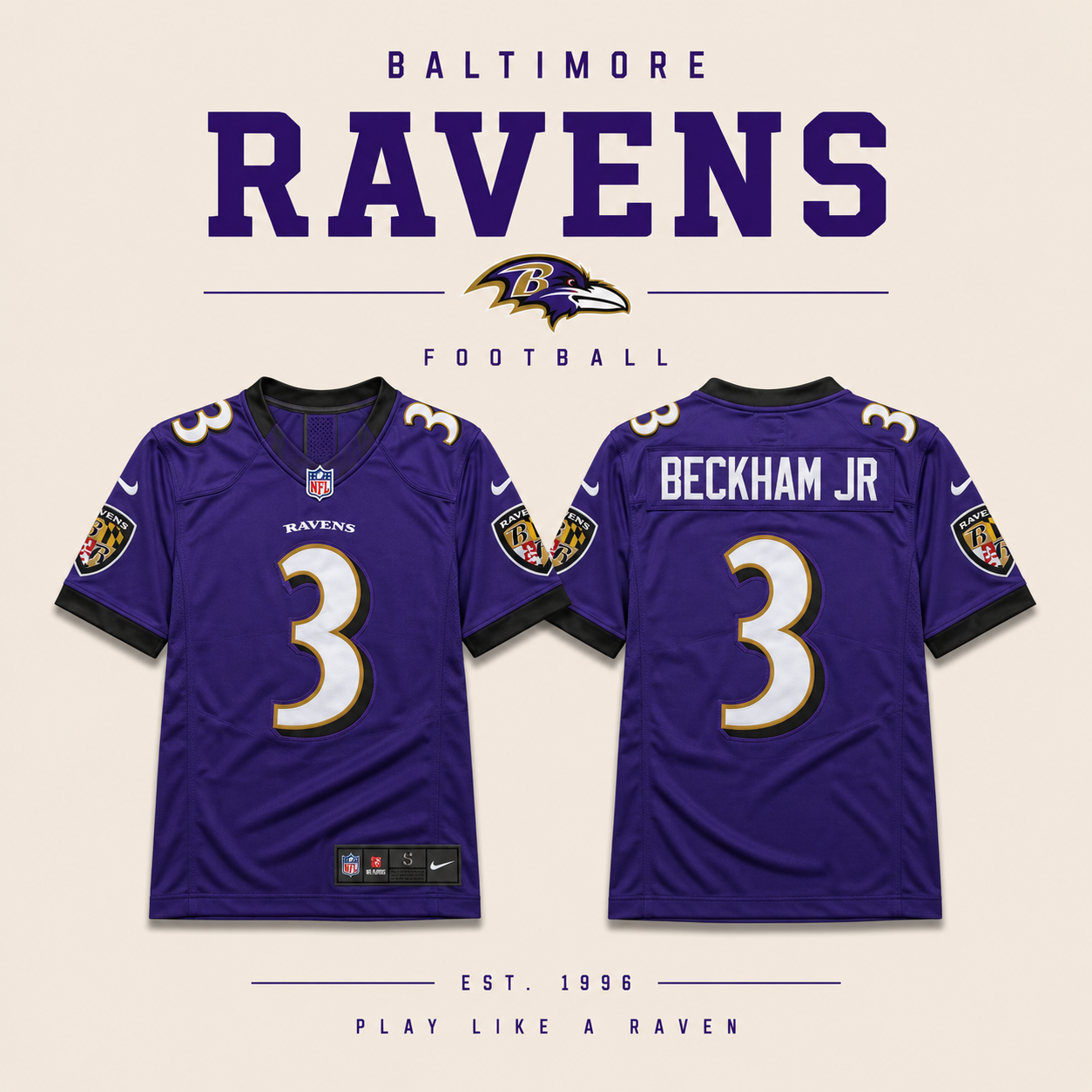 JERSEY NFL BALTIMORE RAVENS