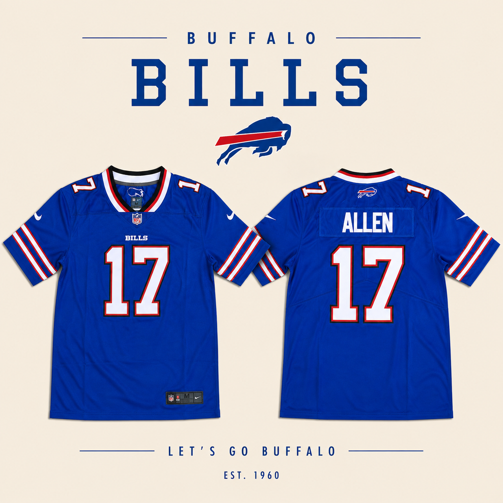 JERSEY NFL NEW BUFFALO BILLS ALLEN 17