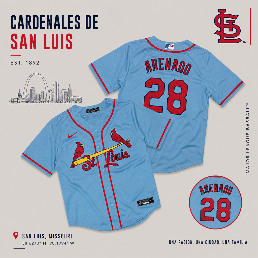 JERSEY MLB CARDENALES DE SAN LUIS