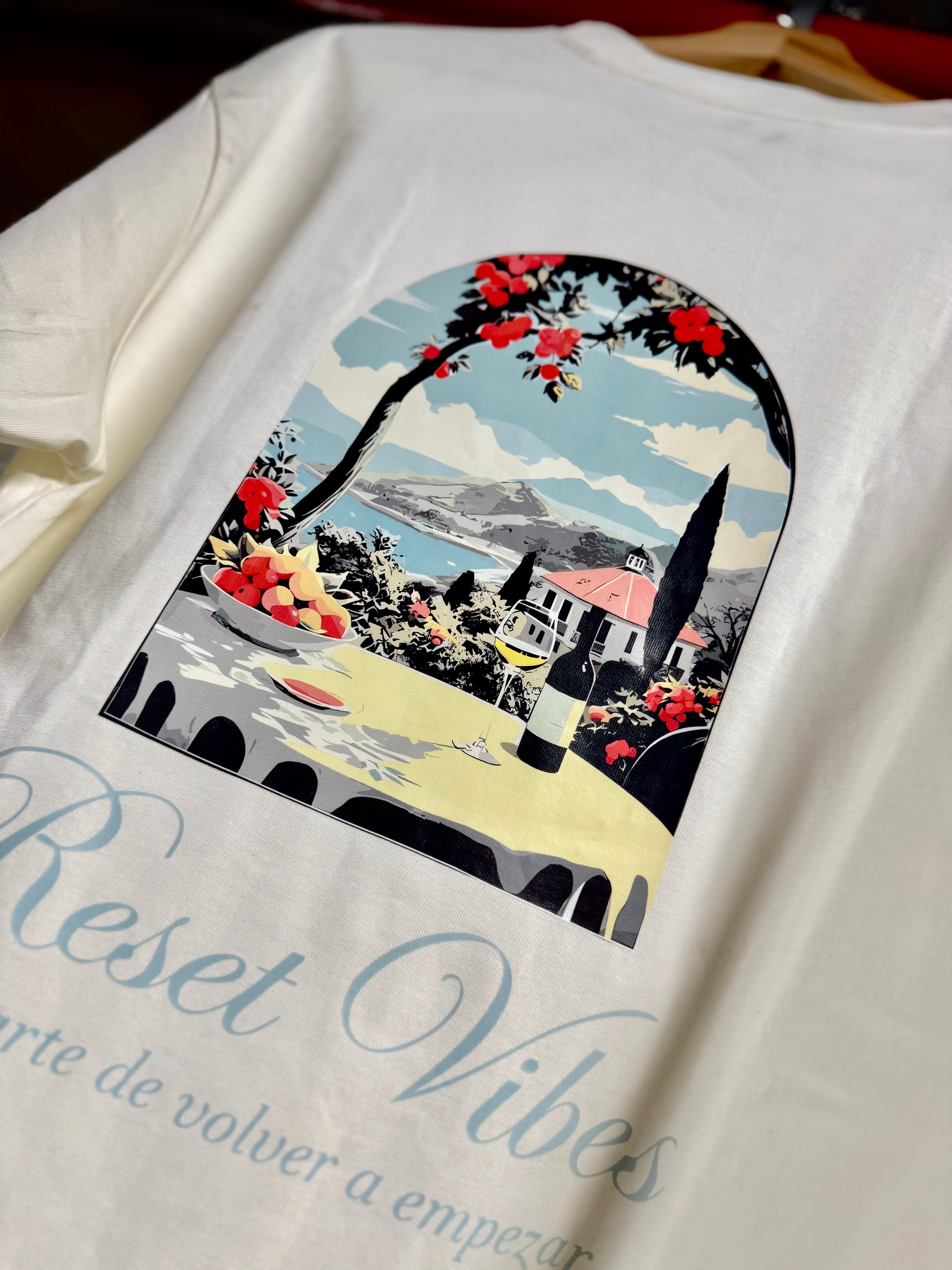 CAMISETA SEMI OVERSIZED MASCULINA MONACO IVORY