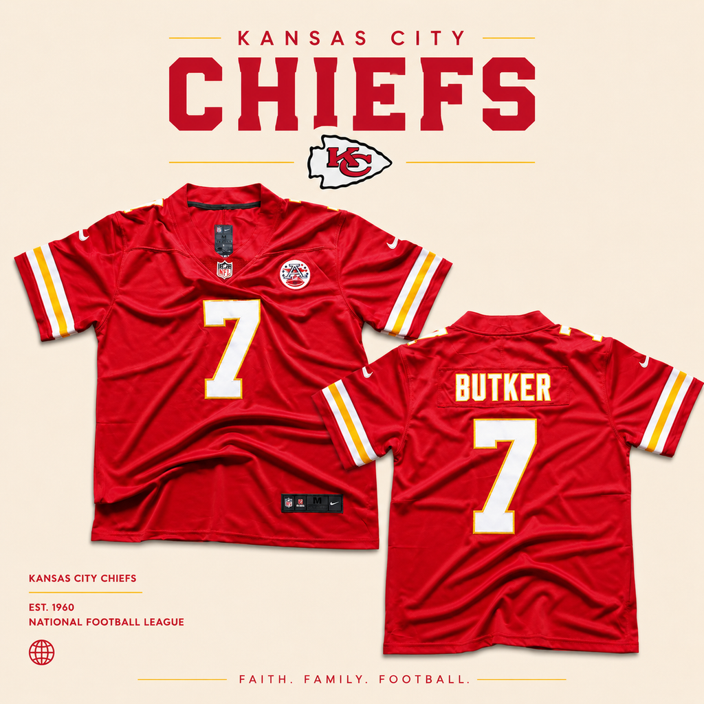 JERSEY NFL KANSAS CITY CHIEFS BUTKER 7