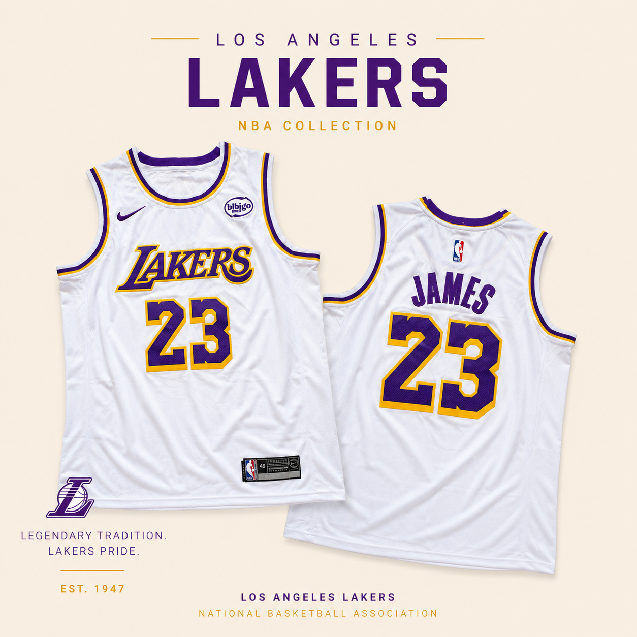 JERSEY NBA ANGELES LAKERS JAMES 23