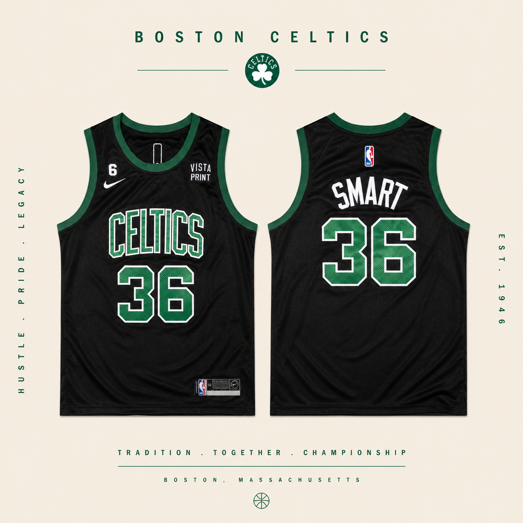 JERSEY NBA LOS BOSTON CELTICS