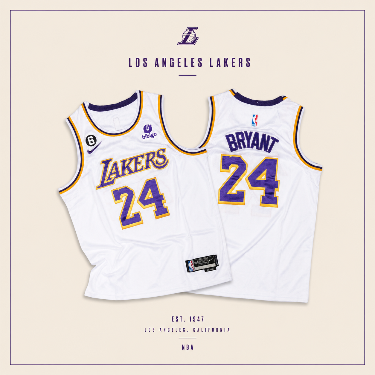 JERSEY NBA ANGELES LAKERS