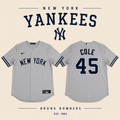 JERSEY MLB NEW YORK YANKEES COLE 45