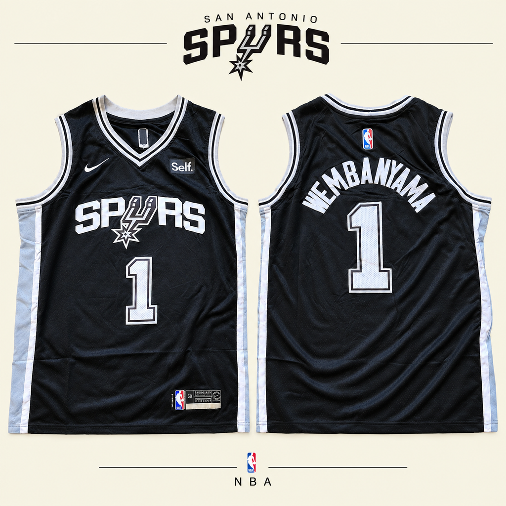 JERSEY NBA SAN ANTONIO SPURS WEMBANYAMA 1