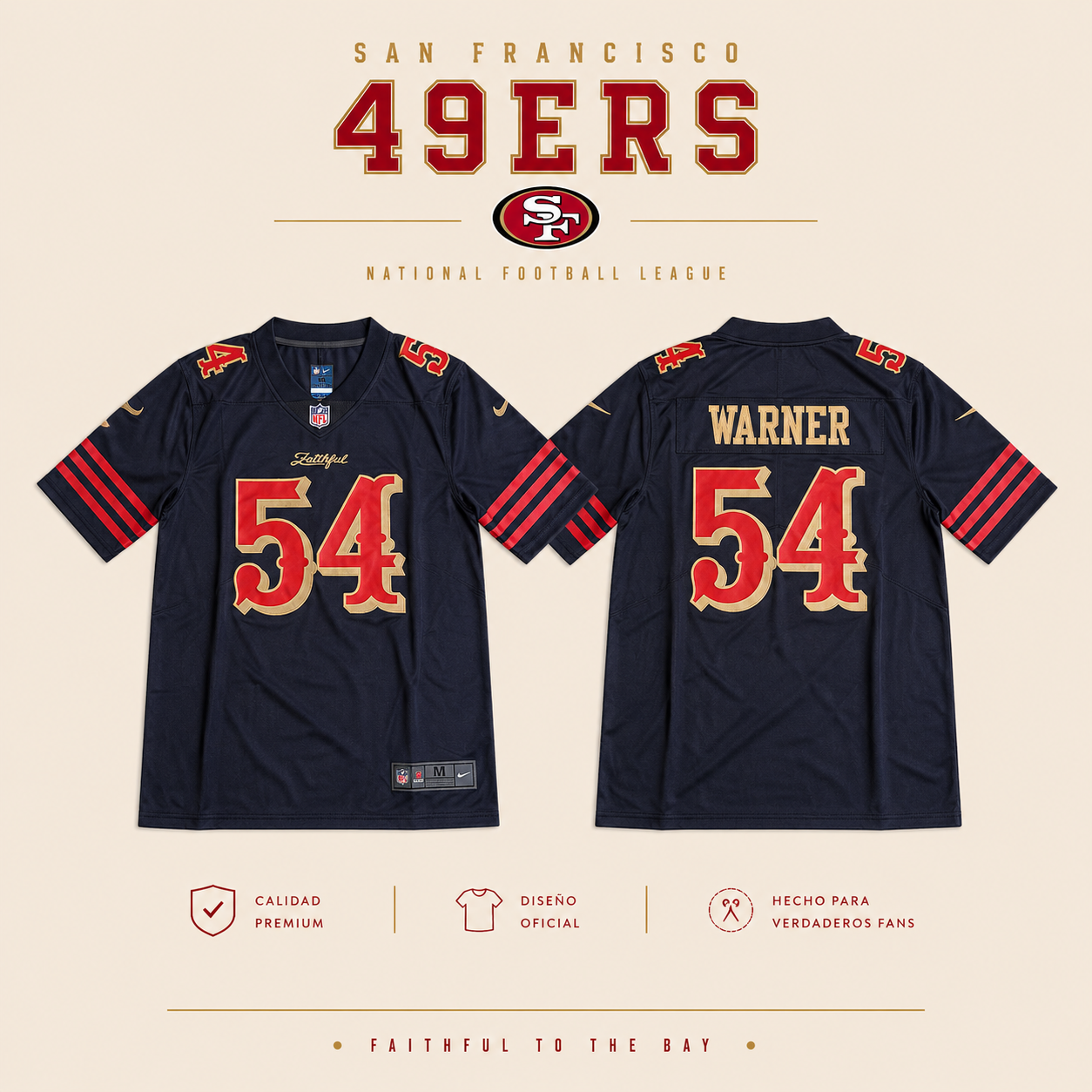 JERSEY NFL SAN FRANCISCO 49ERS WARNER 54