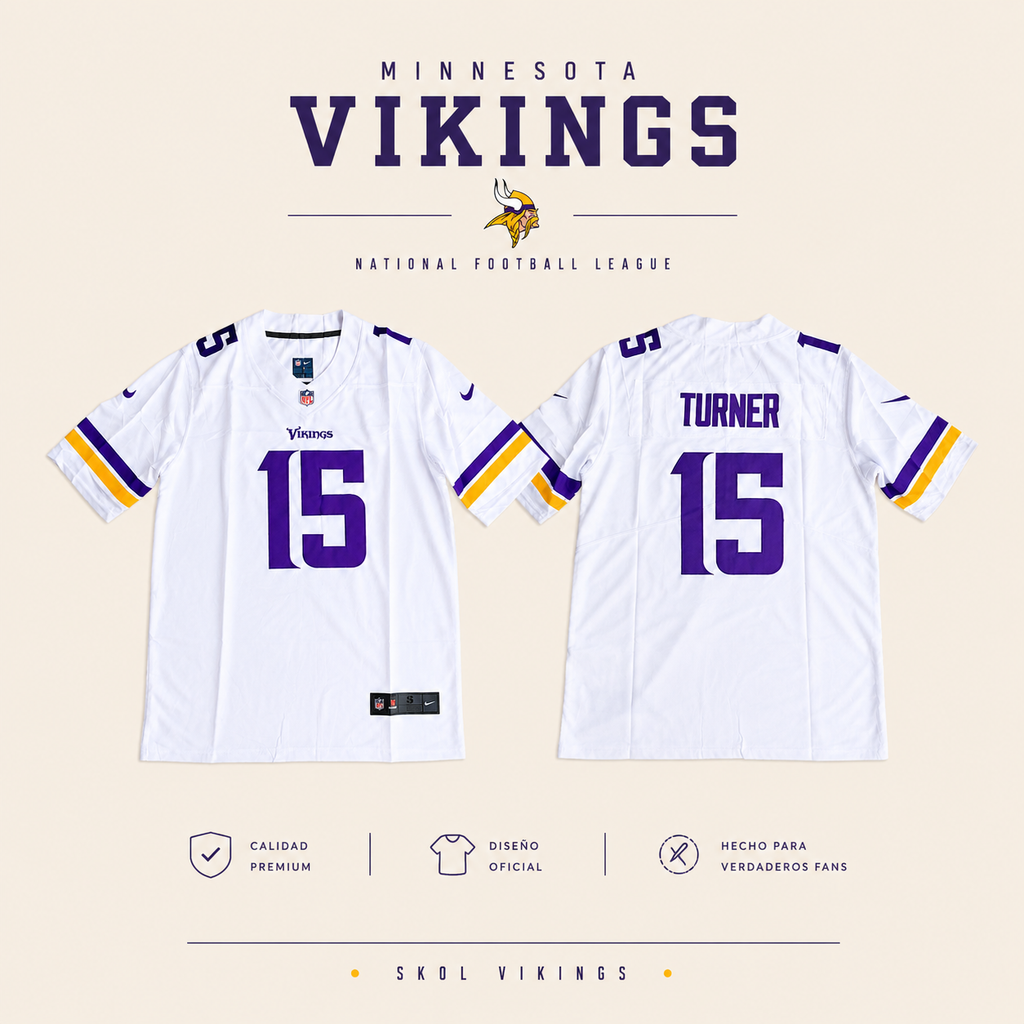 JERSEY NFL MINNESOTA VIKINGS TURNER 15